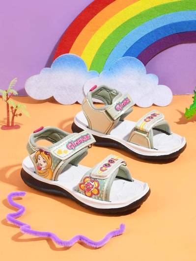 kats Girls Velcro Strappy Sandals