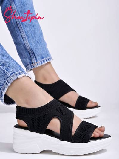 SHOETOPIA Girls Slip-on Wedges