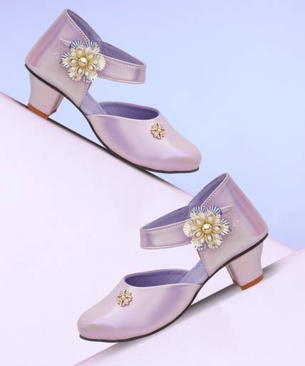 Edee Girls Velcro Heels