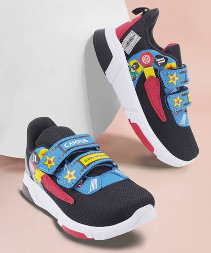 CAMPUS Superman Boys & Girls Velcro Running Shoes