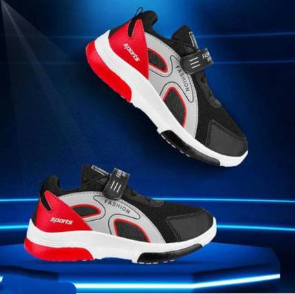Crazyly Boys & Girls Velcro Running Shoes