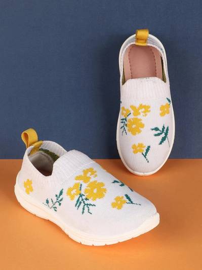 Pu-Pine Girls Slip on Sneakers
