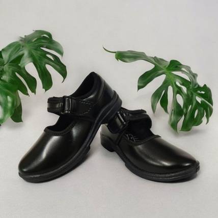 school hours Girls Velcro Ballerinas
