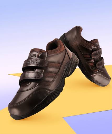 action Boys & Girls Velcro School Shoes