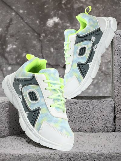 Pu-Pine Boys Lace Walking Shoes