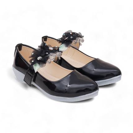 Edee Girls Velcro Ballerinas