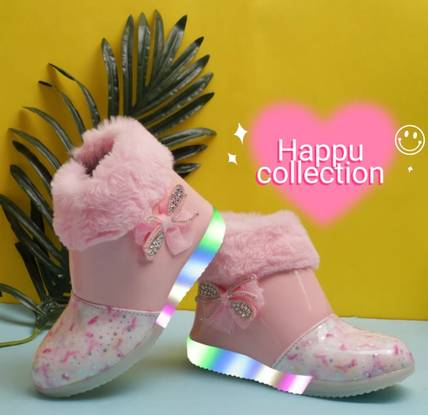 HAPPU COLLECTION Girls Zip Casual Boots