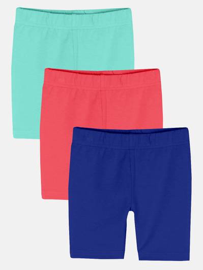 KiddoPanti Short For Girls Casual Solid Cotton Lycra