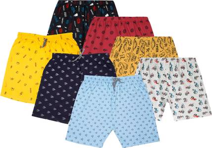 fasla Short For Boys Casual Printed Cotton Blend