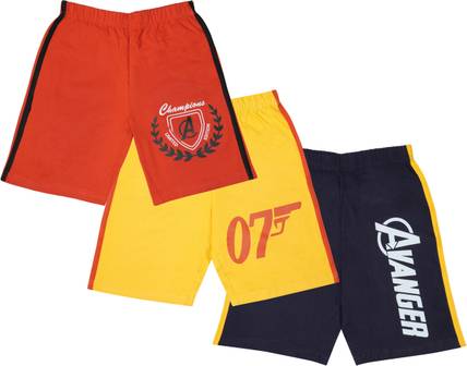 Fasla Short For Boys Casual Printed Cotton Blend