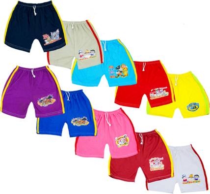 Lilikid Short For Baby Boys & Baby Girls Casual Printed Cotton Blend