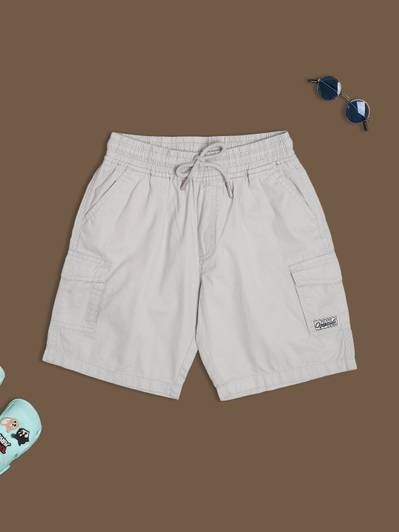 V-MART Short For Boys Casual Solid Cotton Blend