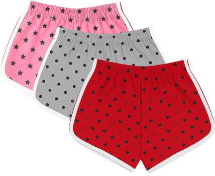 Fasla Short For Girls Casual Printed Pure Cotton