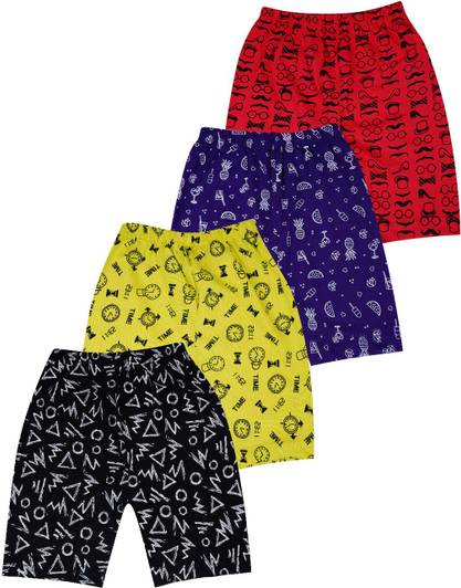 SILVER TEE Short For Boys Casual Printed Pure Cotton