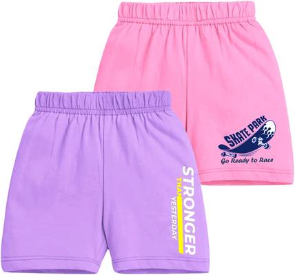 MIST N FOGG Short For Boys & Girls Casual Printed Cotton Blend