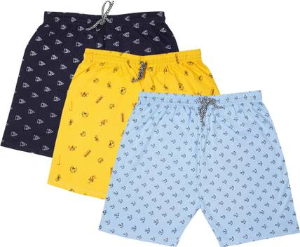 Fasla Short For Boys Casual Printed Cotton Blend