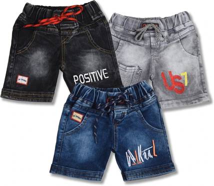 Worton Fashion Short For Boys Casual Embriodered Pure Cotton