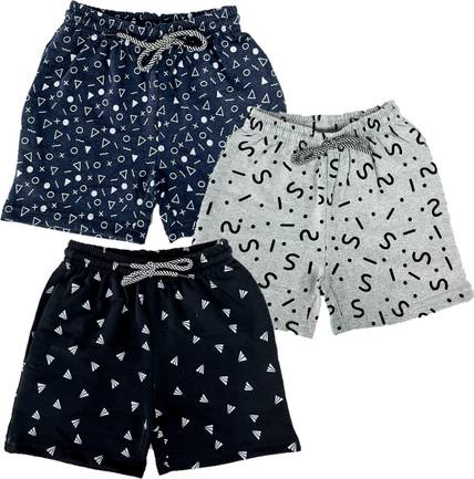 Jungle Berry Short For Boys Casual Printed Cotton Blend