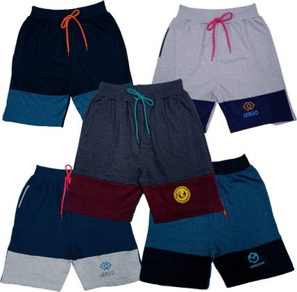 HouseOfCommon Short For Boys Casual Printed Cotton Blend