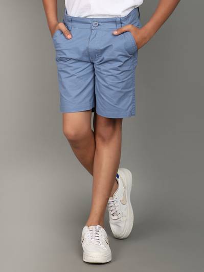 V-MART Short For Boys Casual Solid Cotton Blend