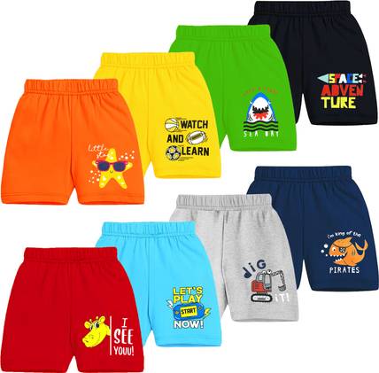Kuchipoo Short For Boys Casual Printed Cotton Blend