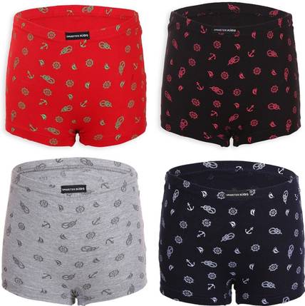 SMARTER KIDS Short For Boys Casual Printed Pure Cotton