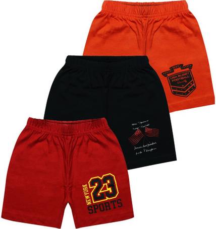 MIST N FOGG Short For Boys Casual Printed Cotton Linen