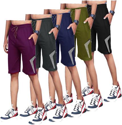 CUTE TREND Short For Boys Casual Solid Pure Cotton