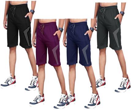 CUTE TREND Short For Boys Casual Solid Pure Cotton