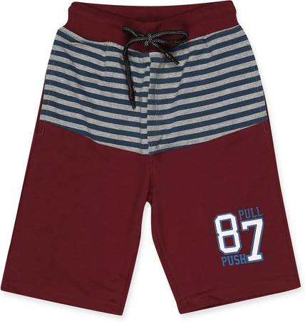 Alan Jones Short For Boys Casual Printed Cotton Blend