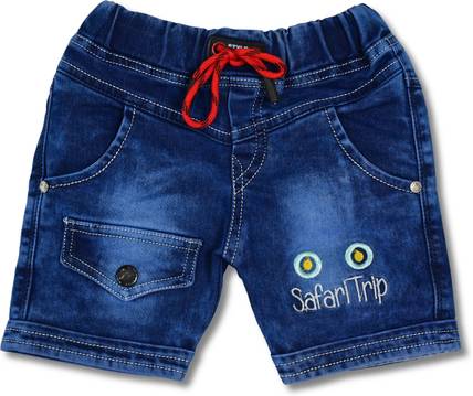 Worton Fashion Short For Boys Casual Embriodered Denim