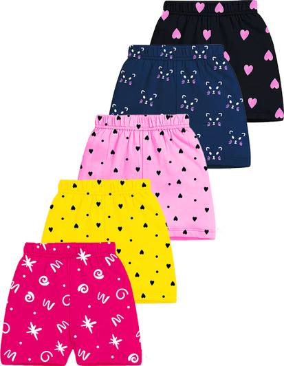 Kuchipoo Short For Girls Casual Printed Cotton Blend