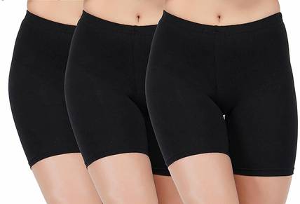 fasla Short For Girls Casual Solid Cotton Linen