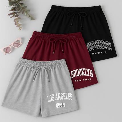 Mimmy Kids Short For Girls Casual Printed Pure Cotton