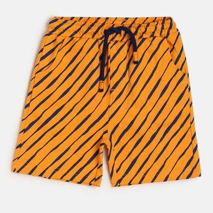 MINI KLUB Short For Boys Casual Striped Cotton Blend