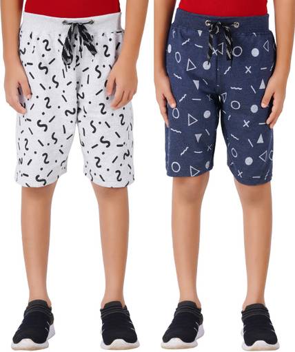 HOTFITS Short For Boys Casual Printed Pure Cotton