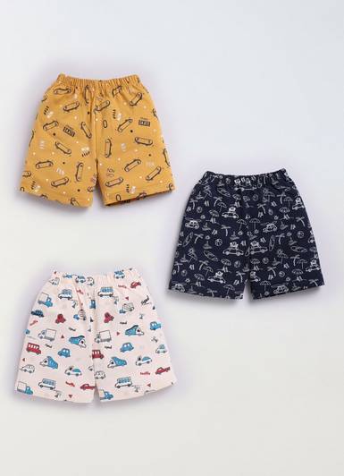 GIGGLY FOX Short For Baby Boys & Baby Girls Casual Printed Pure Cotton