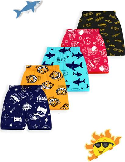 TinyTrend Short For Boys & Girls Casual Printed Cotton Blend