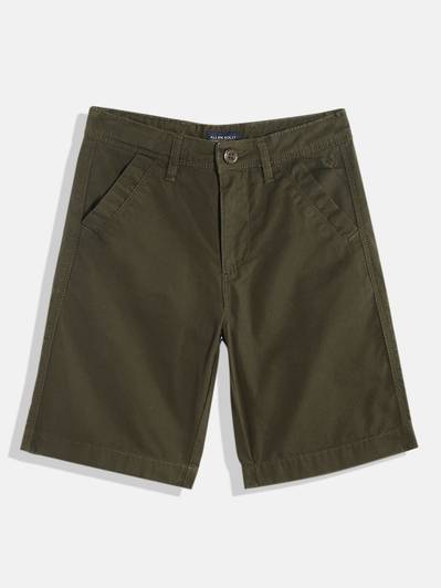Allen Solly Junior Short For Boys Casual Solid Pure Cotton