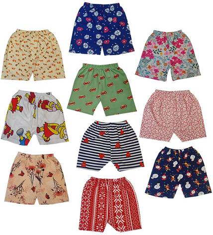 TUX Short For Baby Boys & Baby Girls Casual Printed Cotton Blend