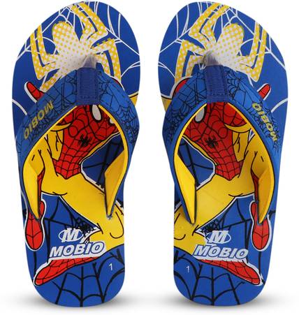Mobio Spiderman Boys & Girls Slip On Slipper Flip Flop