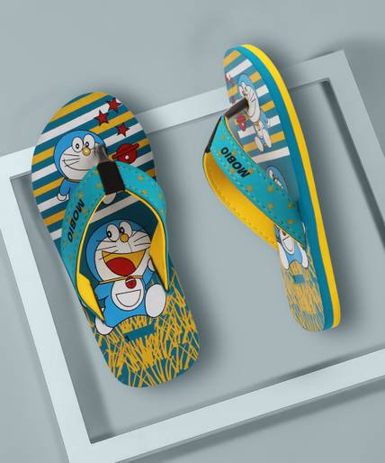 Mobio Doraemon Boys & Girls Slip On Slipper Flip Flop