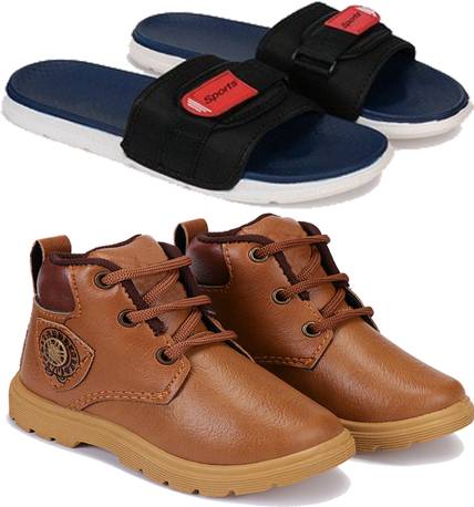 Earton Boys Slip On Slipper Flip Flop