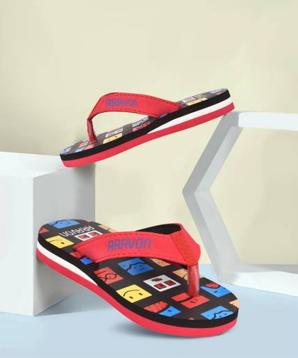 ARAVON Boys & Girls Slip On Slipper Flip Flop