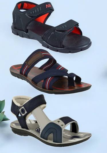 SCLERE Boys Velcro Slipper Flip Flop