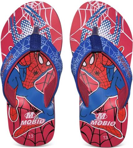 Mobio Spiderman Boys & Girls Slip On Slipper Flip Flop