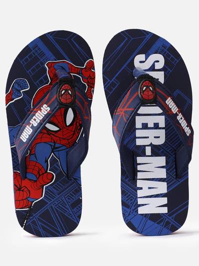 kidsville Spiderman Boys Slip On Slipper Flip Flop