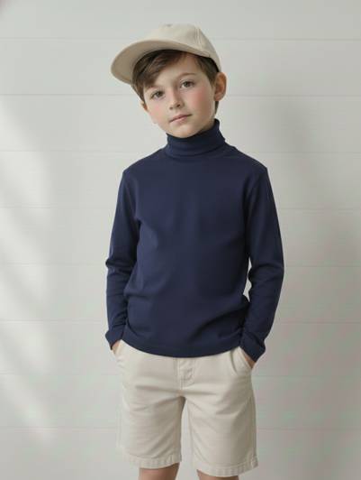 Clothify Boys Solid Cotton Blend Regular T Shirt