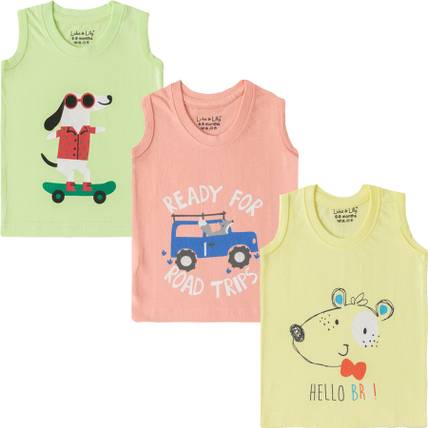 Luke and Lilly Baby Boys Printed Cotton Blend Regular T Shirt