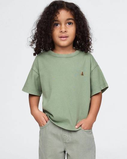 GAP Boys Solid Organic Cotton Regular T Shirt